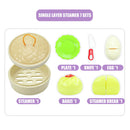 6 Pieces Simulation Food Steamer Set Kids Cooking Kitchen Pretend Play Toys