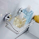 Vacuum Suction Type Bathroom Kitchen Storage Rack Shelf Holder with 3 Hooks