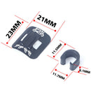 Cables Guide W/C-Clips, Bike Shifter Brake Housing Adapter,Bike Frame C BuckleM&