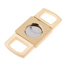 Alloy Cigar Cutter Double Cut Blade Guillotine in Soft Gift Case