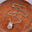 Fashion Owl Love You Crystal Elegant Girls Hanging Necklace Valentine's Gifts