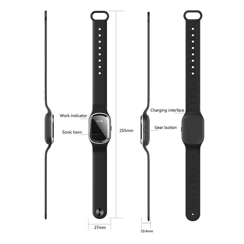 Smart Bracelet Ultrasonic Silicone Anti-Mosquito Watch
