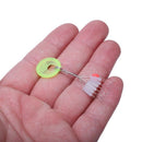 700 Pcs/100 Groups Fishing Bobber Stopper 7 In 1 Transparent Rubber Cylindr R7Z6
