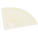 Hard Plastic Sector Quilt Ruler Patchwork Rulers Sewing Ruler Crafts Tools