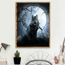 5D DIY Full Drill Diamond Painting Cross Stitch Embroidery Mosaic (Wolf05)
