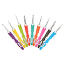 9pcs Multi Colour Plastic Aluminum Crochet Hooks Yarn Knitting Needles Ki UZK