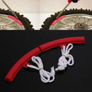 2pcs Motorcycle Saver Changing Tyre Tire Wheel Rim Edge Protectors (Red) A