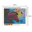 5D DIY Full Drill Diamond Painting Color Zebra Cross Stitch Embroidery Kits