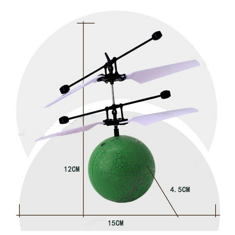 Fantastic Infrared Induction Drone Flying Flash LED Lighting Ball HelicopterI6L7