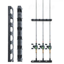 Vertical 6-rod Fish Rod Storage Holder Rack Fishing Stick Wall Mounted Display