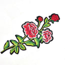 1Pair Patches For Clothing Multicolor Rose Flower Embroidery Patches For ClothFD