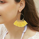 4PCS Womens Fashion Bohemian Earrings Long Tassel Fringe Boho Dangle Jewel EOD