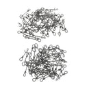Pack of 100 Pieces Fishing Fastach Clips Fishing Snaps Clips Swivels Tackle