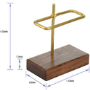 New Copper Coffee Filter Shelf V60 Coffee Filter Stand Wooden Base Best Sel
