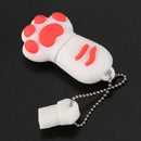 8GB USB 2.0 Flash Drive Memory Stick Shape Novelty Paw Shape, White A9N3