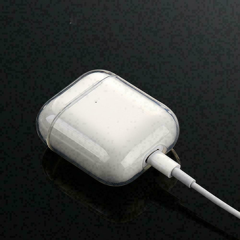 Transparent Clear Protective Skin Soft TPU Cover For AirPods Charging Case T7J4