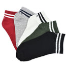 Men Comfortable Cotton Socks Solid striped Sports Classic SocJBTEUS