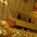 LED Curtain Light String Voice Control Waterproof Fairy Light (Warm White) A