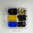 650 Pcs Plastic Car Fender Retainer Different Fasteners Clip Moulding