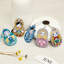 Set Of 5 Diamond Painting Keychain, 5D Making Diy Full Drill Special Shape