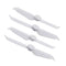 4x White LED Light Low Noise Propellers Props Self Lock for DJI Phantom 3