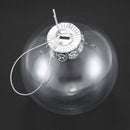 Clear DIY Baubles Shatterproof Seamless Plastic XMAS Ball Home Tree Decor G