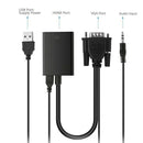 VGA To HDMI Output 1080P HD Audio TV AV HDTV Video Cable Converter Adapter  H8X9