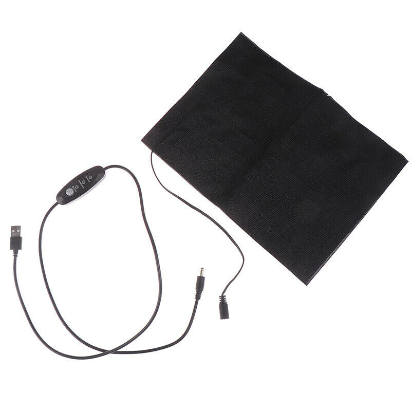 Portable USB Electric Heating Pad Vest Jacket Clothing Heated Pads Warmer Wais-
