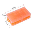 Portable Dual Layer 10 Slots PVC Plastic Fishing Tackle Accessory Tool Box