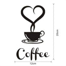 1 x Cafe Cup Stickers / Coffee cup Kitchen Art Wall Stickers for Home Decor V2R1