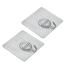 2 pieces multi-purpose self-adhesive hooks, door hooks for bedroom living room