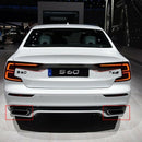 Stainless Steel Car Exhaust Pipe Tail Throat Decor Frame Trim Cover Liner A