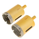 2pcs Diamond Holesaws Tile Ceramic Glass Slate Porcelain Marble Drill Bits for