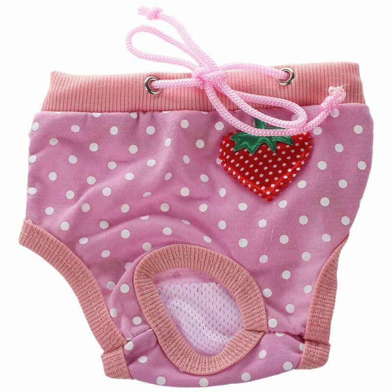 Female Pet Dog Hygienic Sanitary Diaper Pant Brief for Small Dog V8V1