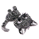 Alloy Crystal Cute Cat Brooches Clothing Pin Party Garment Accessories A