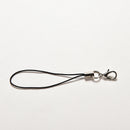 100Pcs Black Cell Phone Rope Strap Charm Cords Lariat Clip Lanya ES