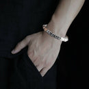 color mixing 8cm excellent jewelry black matte agate energy stone bracelet ï¼W