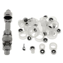 23pcs Luminous Silicone Fishing Rod Guide Ring Tips Eye Rings with Reel Seat