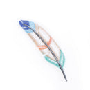 feather embroidered clothing patch sewing on applique for clothes badge apparelZ