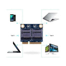 Dual Micro-Sd Tf To Mini Pci Express Memory Card Reader Adapter Converter C