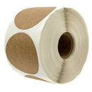 1Inch Kraft Stickers / 500 Labels Per Roll/Permanent Adhesive P1P7