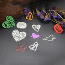 5pcs Love Heart Cutting Die Stencil Scrapbook Template Frame DIY Craft