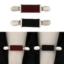 2pc Women Cardigan Sweater Blouse Shawl Clip Shirt Collar Duck Clip Clasps