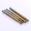 10PCS 3mm HSS Routing Burrs Wood Rotary Drill Die Grinder Carving Bit Cutter Set