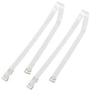 Metal Hook 1cm Wide Clear Invisible Bra Shoulder Straps Pair