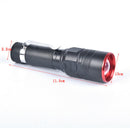 1pc T6 COB Flashlight Zoomable LED 18650 USB Rechargeable Light Lamp TorchAT3C
