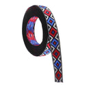 3 Yards x 13mm Ethnic Embroidered Jacquard Ribbon Boho Embellished Trimmings