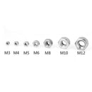 165Pcs/Set M3 M4 M5 M6 M8 M10 M12 Stainless Steel Nylon Insert Hex Lock Nut Kit