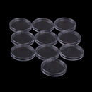 10Pcs 32mm plastic round applied clear cases coin storage capsules holder-ME