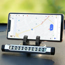 Car Phone Holder Automobile Temporary Parking Card 360 Degree Rotating Mobi H5X9